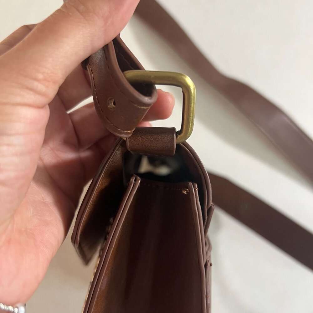 Antik Kraft - Vintage handbag - Brown - Small - Crossbody - Picture 10 of 13